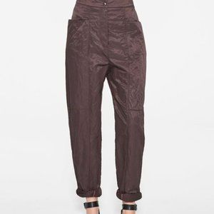 Sarah Pacini high waisted straight leg pants